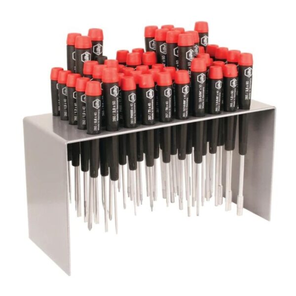 Wiha 92189 Master Technician's Classic Precision Screwdriver Bench Top Set with Pentalobes - 50-Piece