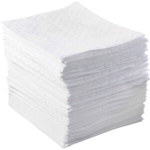 BPO100 15" x 17" Basic Oil Absorbent Spill Pads 100-Pack