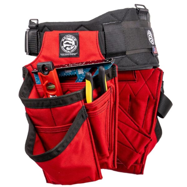 Badger 462156 Red Trimmer Solid Tool Belt Set