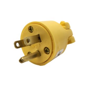 EGL4867 Yellow Male Plug Round