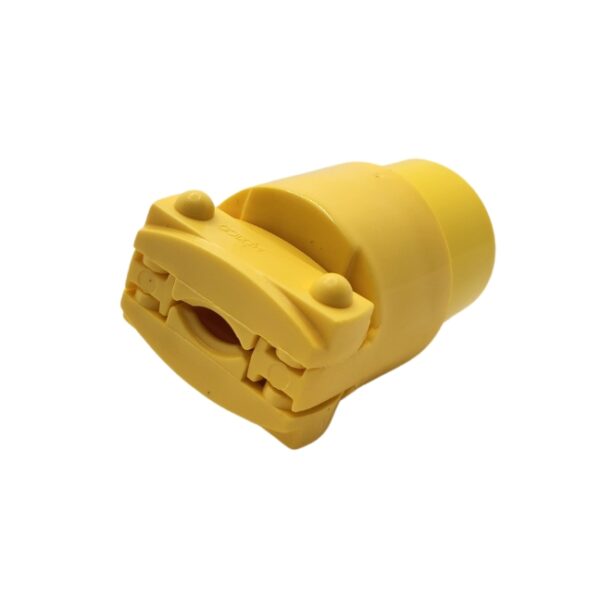 Yellow Male Plug Round