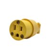 EGL4887 Yellow Female Plug Round