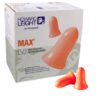 Honeywell MAX-1 MAXIMUM Uncorded NR33 Foam Earplugs Box 200 Pairs/Box