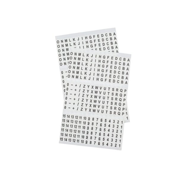 Klein 56253 Wire Marker Book, Black Letters, Numbers, and Symbols