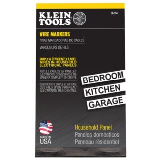 Klein 56254 Wire Marker Book, Household Electrical Panel