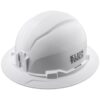 Klein 60400 Non-Vented Class-E Type 1 Full Brim-Style Hard Hat - White