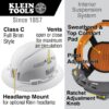 Klein 60401 Vented Class-C Type 1 Full Brim-Style Hard Hat - White