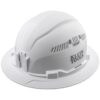 Klein 60401 Non-Vented Class-C Type 1 Full Brim-Style Hard Hat - White