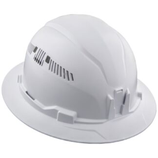 Klein 60401 Non-Vented Class-C Type 1 Full Brim-Style Hard Hat - White (2)