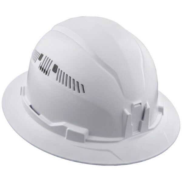 Klein 60401 Vented Class-C Type 1 Full Brim-Style Hard Hat - White