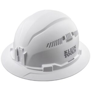 Klein 60401 Non-Vented Class-C Type 1 Full Brim-Style Hard Hat - White