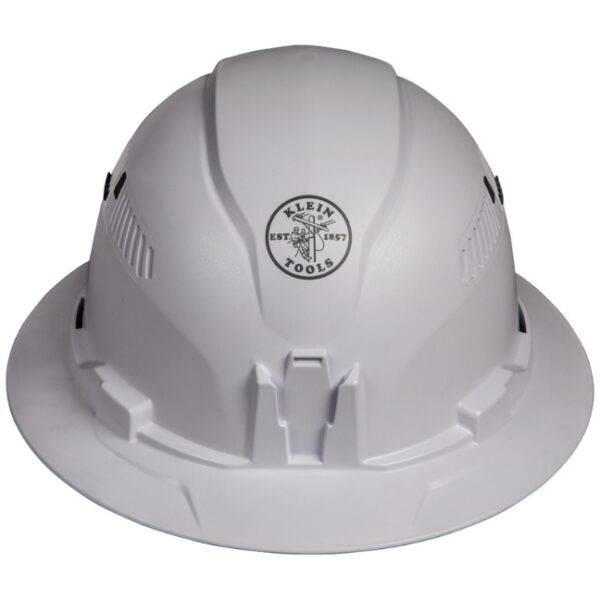 Klein 60401 Vented Class-C Type 1 Full Brim-Style Hard Hat - White