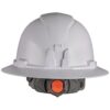 Klein 60406RL Non-Vented Class-E Type 1 Full Brim-Style Hard Hat with Rechargeable Headlamp - White