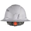 Klein 60407 Vented Class-C Type 1 Full Brim-Style Hard Hat with Headlamp - White