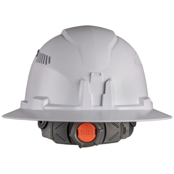 Klein 60407RL Vented Class-C Type 1 Full Brim-Style Hard Hat with Rechargeable Headlamp - White (4) Klein 60407RL Vented Class-C Type 1 Full Brim-Style Hard Hat with Rechargeable Headlamp - White