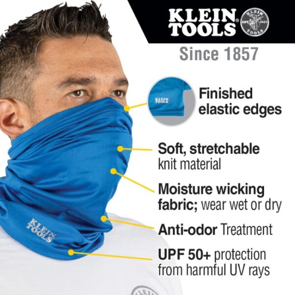 Klein 60439 Blue Neck and Face Cooling Band