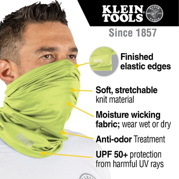 Klein 60465 Hi-Viz Neck and Face Cooling Band