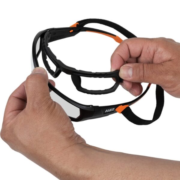 Klein 60470 Full-Frame Professional Gasket Safety Glasses - Clear