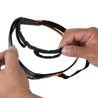 Klein 60471 Full-Frame Professional Gasket Safety Glasses - Smoke