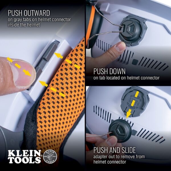 Klein 60502 Full Brim Style Hard Hat Earmuffs