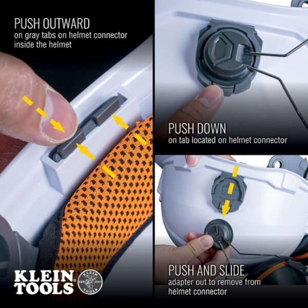 Klein 60532 Hard Hat Earmuffs for Cap Style and Safety Helmets