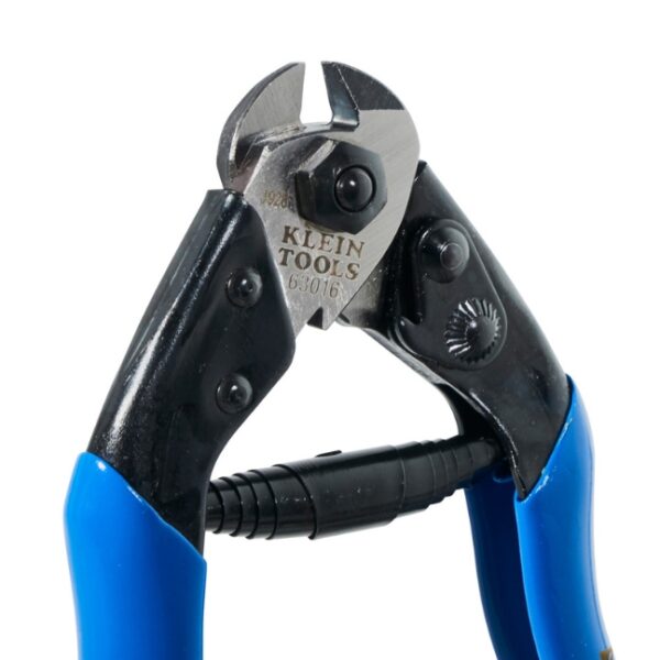 Klein 63016 7-12 Heavy-Duty Cable Cutter - Blue Handle (1) Klein 63016 7-1/2" Heavy-Duty Cable Cutter