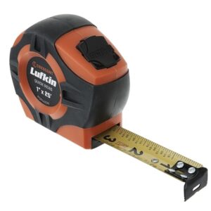 Lufkin PQR1425 QUIKREAD 1" x 25ft Power Return Yellow Clad Tape Measure
