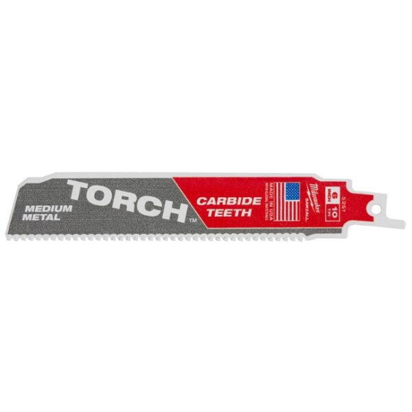 Milwaukee 48-00-5251 TORCH 6" x 10TPI SAWZALL Blade for Medium Metal