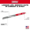 Milwaukee 48-00-5253 TORCH 12" x 10TPI SAWZALL Blade with Carbide Teeth for Medium Metal 1-Pack
