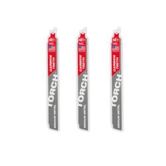 Milwaukee 48-00-5352 TORCH 9" x 10TPI SAWZALL Blade with Carbide Teeth for Medium Metal 3-Pack