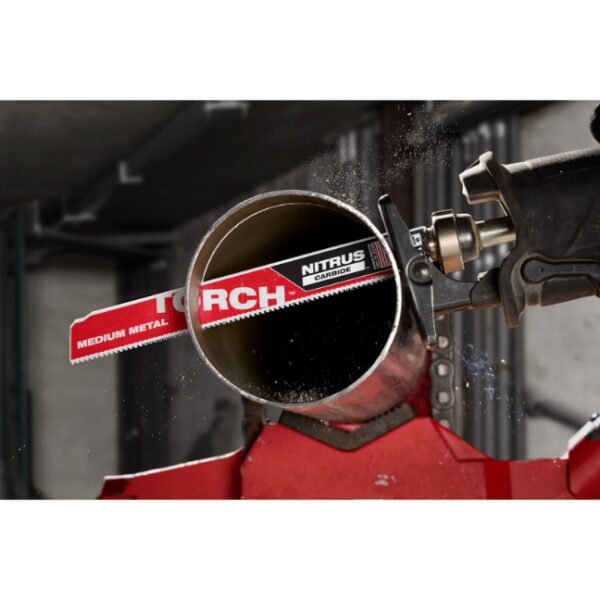 Milwaukee 48-00-6252 TORCH 9" x 10TPI SAWZALL Blade with NITRUS CARBIDE Teeth for Medium Metal