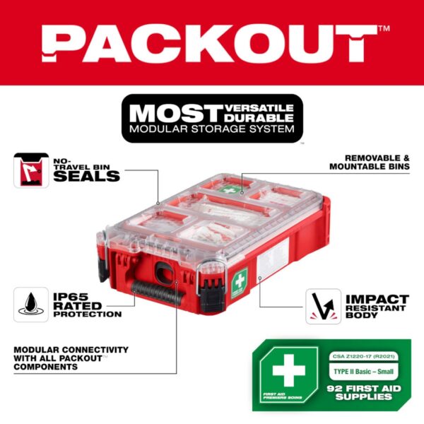 Milwaukee 48-73-8435N PACKOUT First Aid Kit Type 2