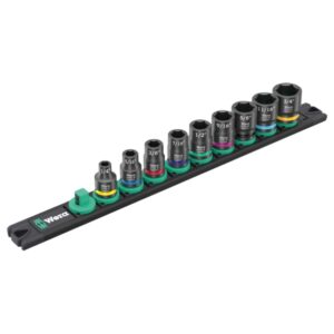 Wera 005452 9608 IMPAKTOR 1 3/8" Drive SAE Impact Socket Set 9-Piece