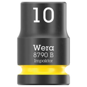 Wera 005501 8790 B IMPAKTOR  3/8" Drive x 10.0 mm 6-Point Metric Impact Socket  