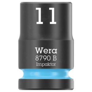 Wera 005502 8790 B IMPAKTOR  3/8" Drive x 11.0 mm 6-Point Metric Impact Socket  