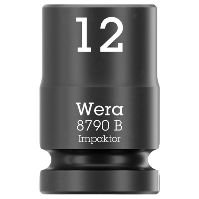 Wera 005503 8790 B IMPAKTOR  3/8" Drive x 12.0 mm 6-Point Metric Impact Socket