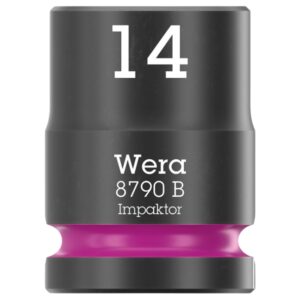 Wera 005505 8790 B IMPAKTOR  3/8" Drive x 14.0 mm 6-Point Metric Impact Socket