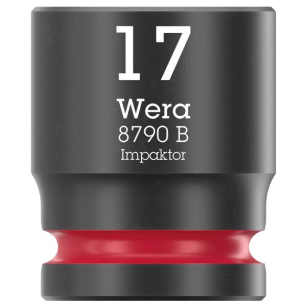 Wera 005508 8790 B IMPAKTOR  3/8" Drive x 17.0 mm 6-Point Metric Impact Socket