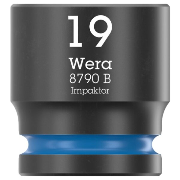 Wera 005510 8790 B IMPAKTOR  3/8" Drive x 19.0 mm 6-Point Metric Impact Socket