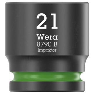 Wera 005511 8790 B IMPAKTOR  3/8" Drive x 21.0 mm 6-Point Metric Impact Socket