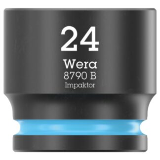 Wera 005513 8790 B IMPAKTOR  3/8" Drive x 24.0mm 6-Point Metric Impact Socket