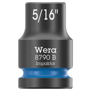 Wera 005515 8790 B IMPAKTOR  3/8" Drive x 5/16" 6-Point SAE Impact Socket