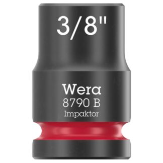 Wera 005516 8790 B IMPAKTOR  3/8" Drive x 3/8" 6-Point SAE Impact Socket