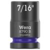 Wera 005517 8790 B IMPAKTOR 38 Drive x 716 6-Point SAE Impact Socket Wera 005517 8790 B IMPAKTOR 3/8" Drive x 7/16" 6-Point SAE Impact Socket