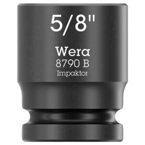 Wera 005520 8790 B IMPAKTOR  3/8" Drive x 5/8" 6-Point SAE Impact Socket