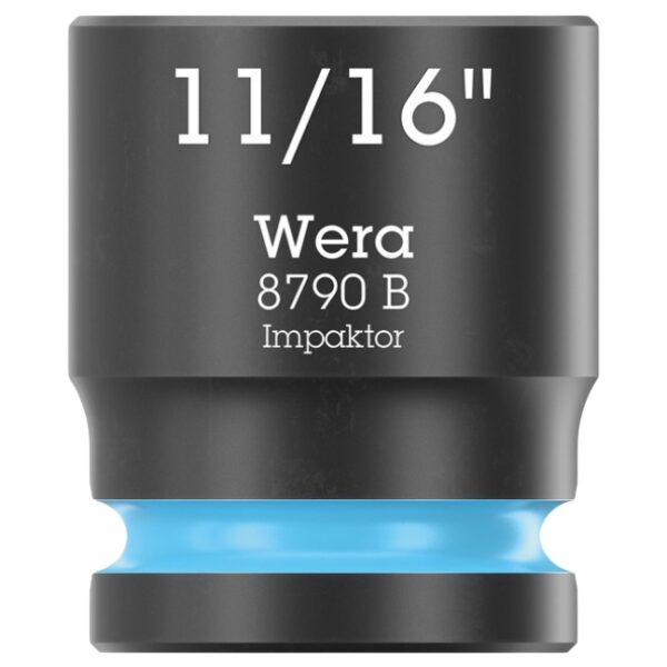 Wera 005521 8790 B IMPAKTOR 38 Drive x 1116 6-Point SAE Impact Socket Wera 005521 8790 B IMPAKTOR 3/8" Drive x 11/16" 6-Point SAE Impact Socket