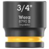 Wera 005522 8790 B IMPAKTOR 38 Drive x 34 6-Point SAE Impact Socket Wera 005522 8790 B IMPAKTOR 3/8" Drive x 3/4" 6-Point SAE Impact Socket