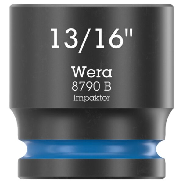 Wera 005523 8790 B IMPAKTOR 38 Drive x 1316 6-Point SAE Impact Socket Wera 005523 8790 B IMPAKTOR 3/8" Drive x 13/16" 6-Point SAE Impact Socket