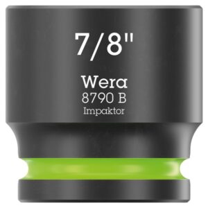 Wera 005524 8790 B IMPAKTOR  3/8" Drive x 7/8" 6-Point SAE Impact Socket