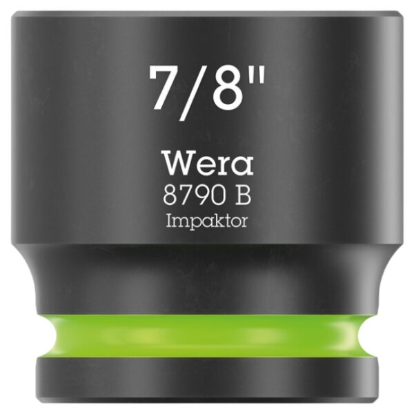 Wera 005524 8790 B IMPAKTOR 38 Drive x 78 6-Point SAE Impact Socket Wera 005524 8790 B IMPAKTOR 3/8" Drive x 7/8" 6-Point SAE Impact Socket